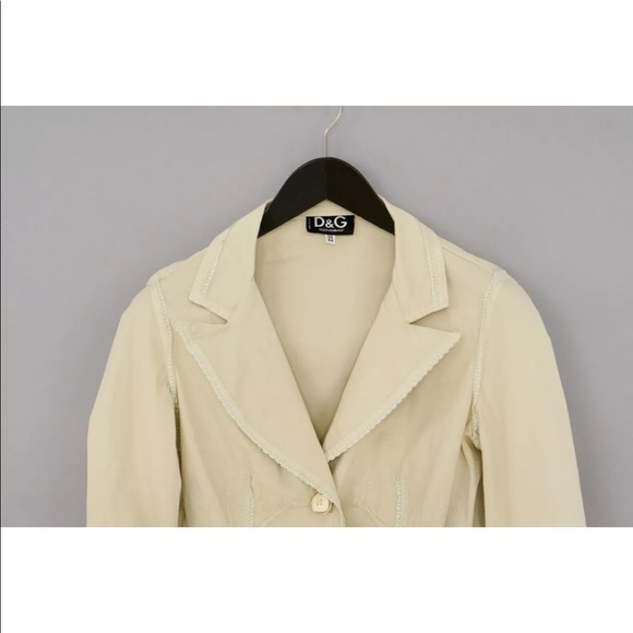 Authentic Dolce & Gabbana Light Cotton & Lace Women’s Blazer/Jacket - Picture 12 of 13